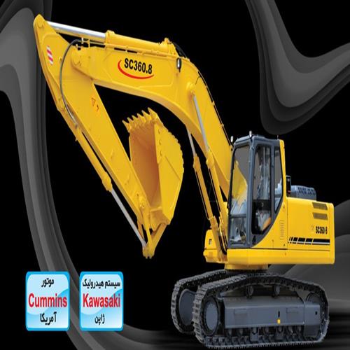 بیل مکانیکی چرخ زنجیری دلتا راه ماشین  SC360-8​