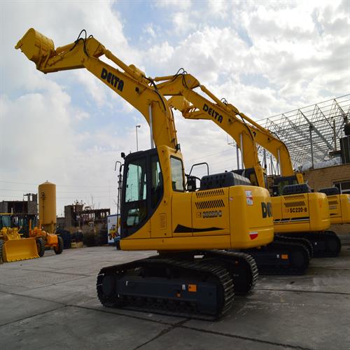 بیل مکانیکی چرخ زنجیری دلتا راه ماشین SC220-8​